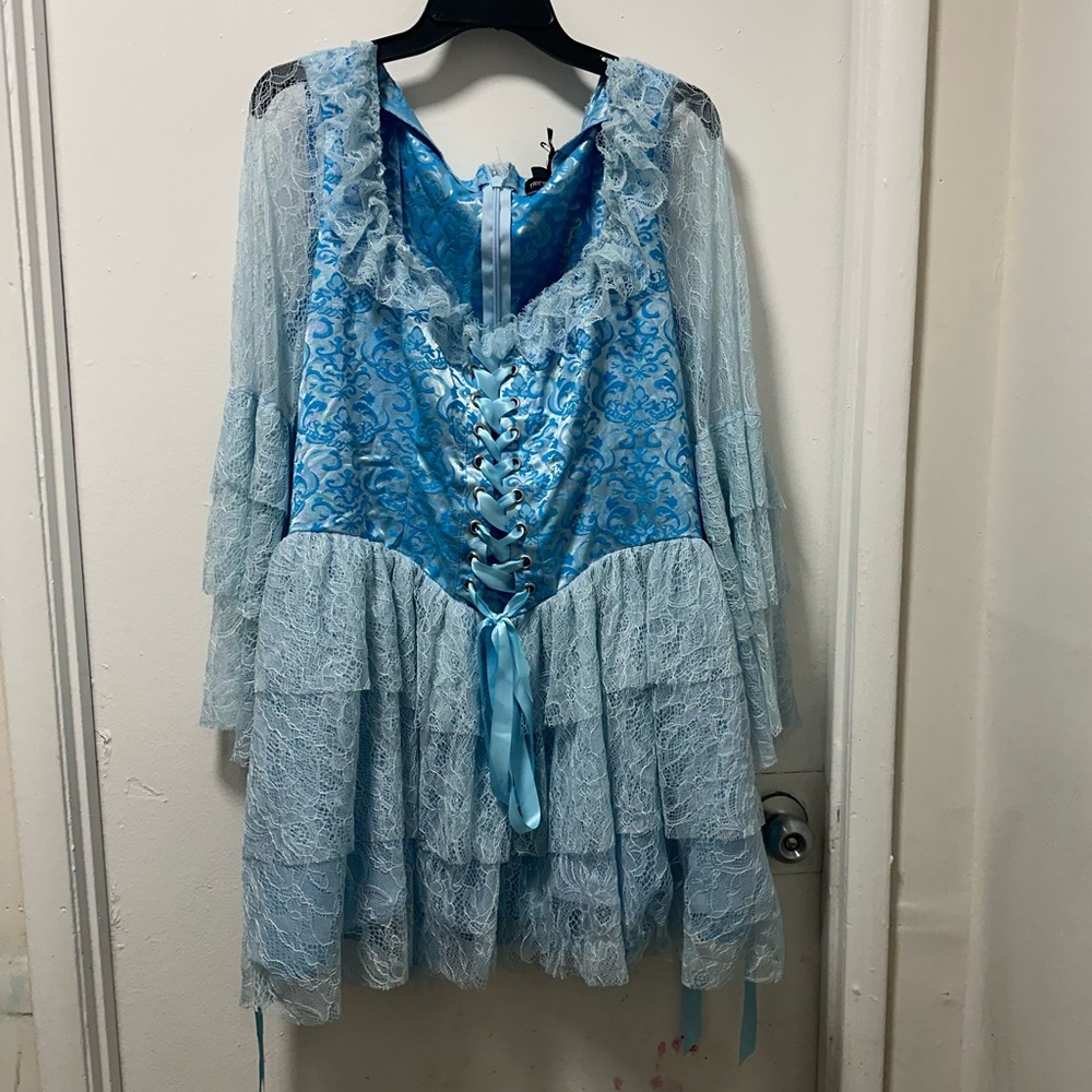 Dolls Kill They'll Eat Cake Blue Trickz N Treatz Marie Costume Sz xxl nwt
